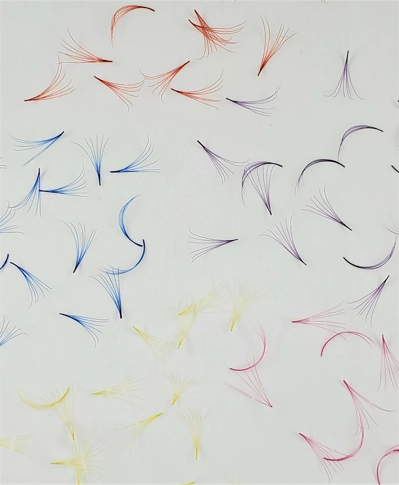 Color Lashes 1000 Premade Volume loose Fans 6D Eyelash Extensions Promade mixed - Image 3 of 3
