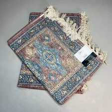 MAINSTAYS (2 PACK) Indoor Polyester Runner Rug 20"x60" Vintage Red MSS2100946517