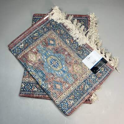 MAINSTAYS (2 Packung) Innen Polyester Läufer Teppich 50.8cmx152cm Vintage Rot