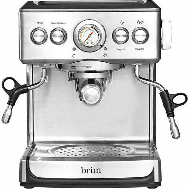 Brim 19 Bar Espresso Maker / Machine Model TSK-1859B Silver #U0190 - 1YRWARRANTY