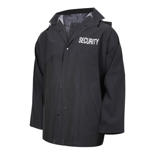 Black Security PVC Hooded Waterproof 