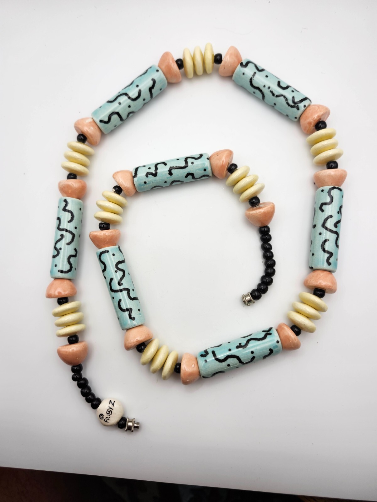 Ruby Z Candace Loheed Ceramic Pastel Necklace 32 … - image 2