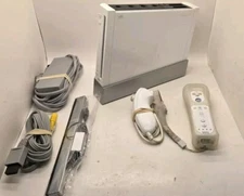 Nintendo Wii White Console Bundle RVL-001 Tested W/ Light Cosmetic Wear