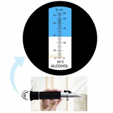 Refractometer Alcohol 0-80% Test Refractometer Meter For Liquor Portable UK