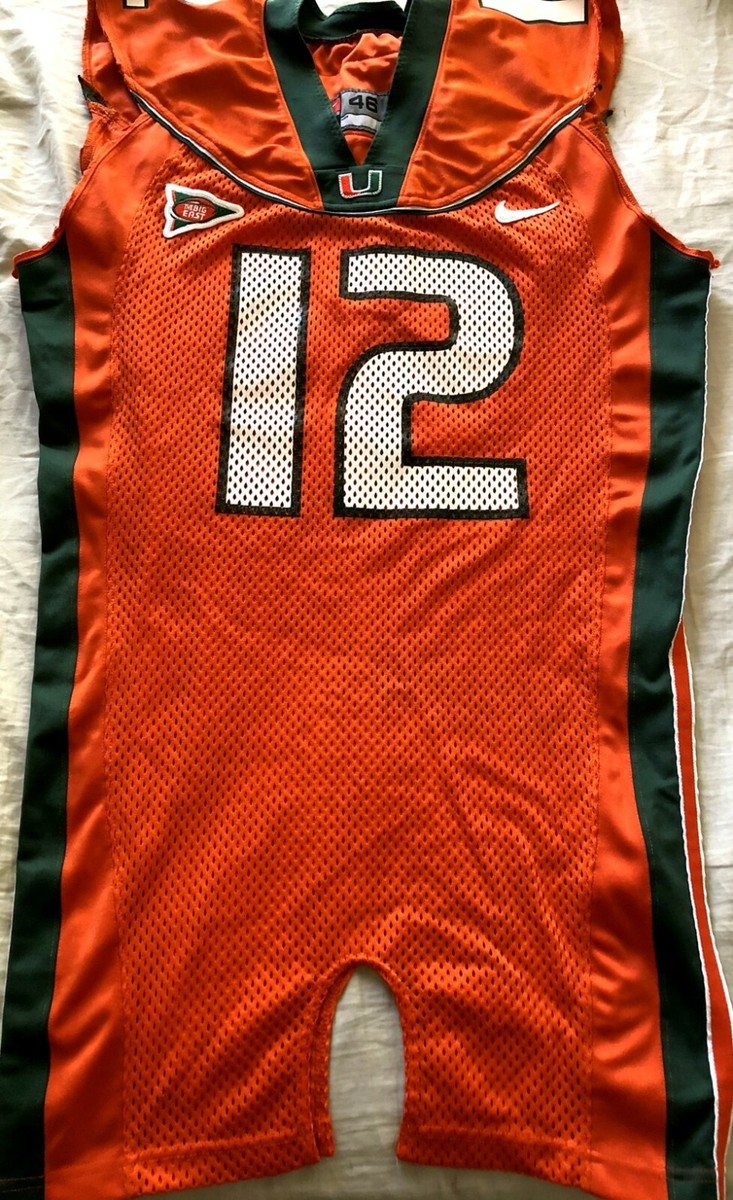 Marc Guillon 2002 Miami Hurricanes authentic Nike GAME USED WORN