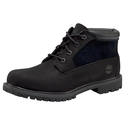 Timberland Nellie Chukka Bottines Femme Imperméables Nubuck Noir - Photo 1/4