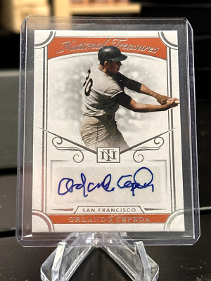 2021 PANINI NATIONAL TREASURES ORLANDO CEPEDA AUTOGRAPH /49 GIANTS HOF