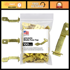 100 Pack ATC ATO Blade Fuse Tap Adapter - USA Made, Easy Installation, Durable