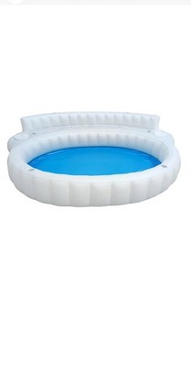 Member Mark Oversized Inflatable WHITE Sofa Pool 152in X 126in X 31in