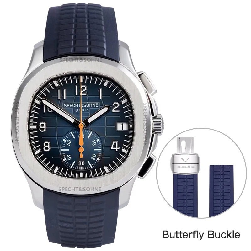 Montre Specht & Sohne or rose anti-rayures avec chronographe fiable