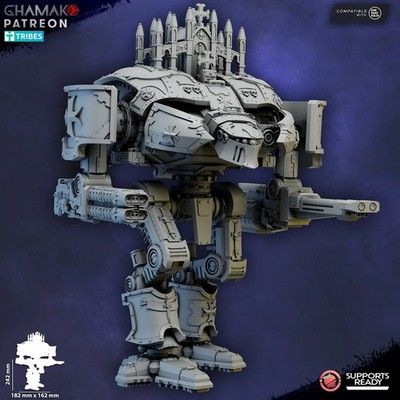 Templar Titan Ghamak - Sci Fi Tabletop Wargaming Mech Roboter 3D gedruckt Resin
