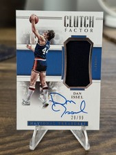 2018-19 National Treasures DAN ISSEL Clutch Factor Patch Auto /99 Nuggets HOF