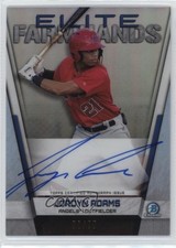 2019 Bowman Chrome Elite Farmhands Auto 29/75 Jordyn Adams #EFA-JA Auto 05qh