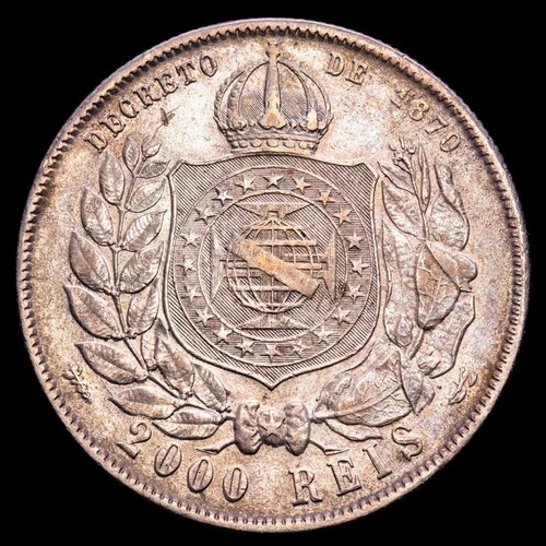 Brasil - Pedro II 2000 Reis (25,51g) 1888 KM-485 MBC+ - Picture 3 of 3