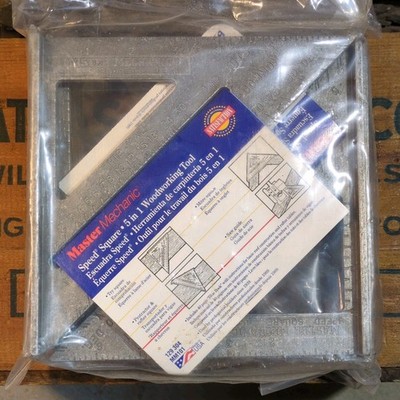 Master Mechanic Swanson Tool Co. USA 7-inch Aluminum Speed Square 1987, NOS