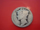 1920 P  Mercury Dime - very worn album filler, actual coin in photo