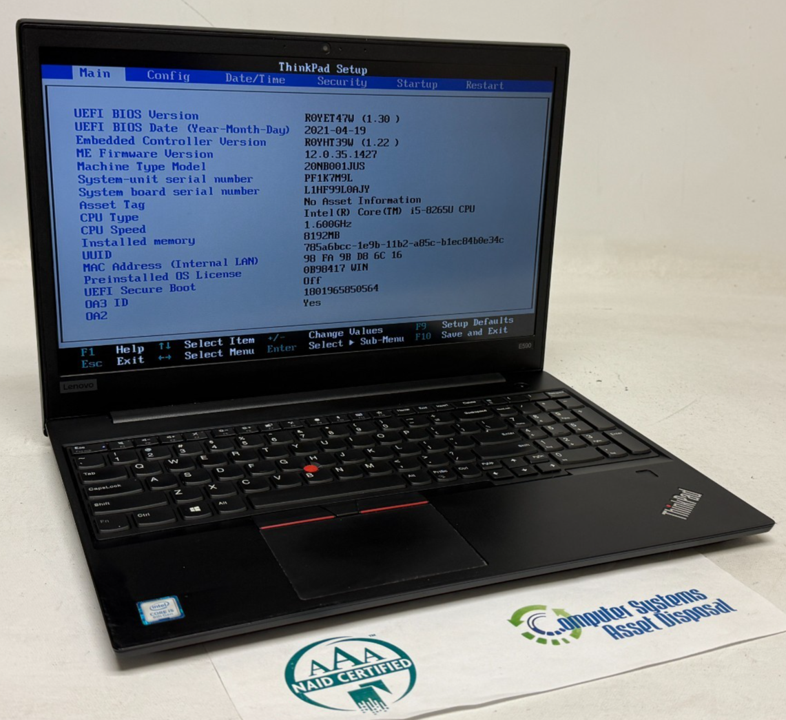Lenovo ThinkPad E590 15.6