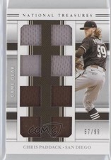 2020 National Treasures Game Gear Materials Eights 57/99 Chris Paddack 0hw6