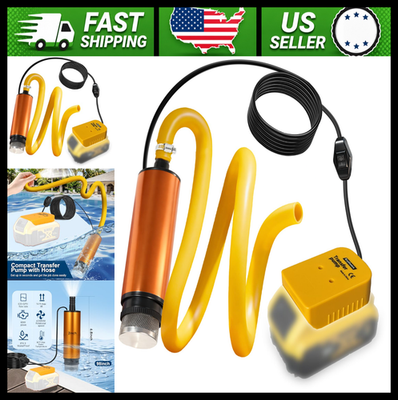 #ad #ad DeWalt 20V Portable Utility Transfer Pump with Hose Tool Only $62.99
