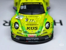 ZD TH 1:64 Yellow 911 GT3 R 2024 DTM #91 Racing Sport Model Diecast Metal Car BN