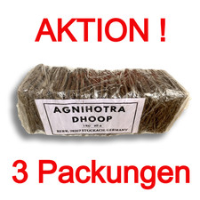 3x Kuhdung Dhoop - Agnihotra-Feuerzermonie - Homa - NEU - ca. 3 kg -AKTION!