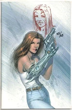 WITCHBLADE 46 SIGNED KEU CHA REMARKED SKETCH JAY COMPANY COA LTD 25 TOP COW