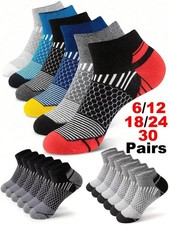 6/12 Pairs Men s Ankle Socks Comfortable Breathable Low Cut Casual Business Sock