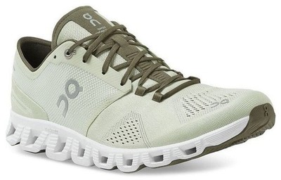 On Cloud X  Men's Sneaker Running Shoes Aloe/White & Orange/Sea New with Box