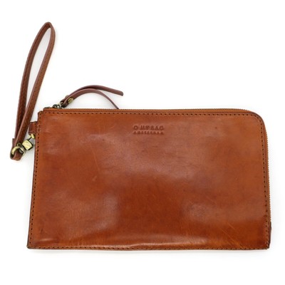 O My Bag Amsterdam Travel Pouch Brown Cognac Classic Leather