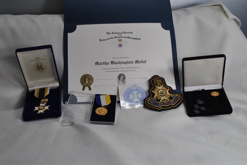 SONS OF THE AMERICAN REVOLUTION Lot Medal Insignia Badge Fraternal Organization