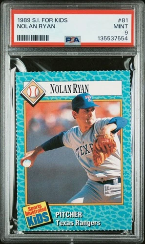 135537554 Nolan Ryan 1989 Sports Illustrated For Kids #81 PSA 9