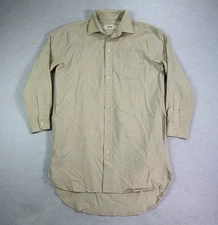 Buck Mason Women's Short Mainstay Shirt Dress Small Lyre Khaki Side Pockets