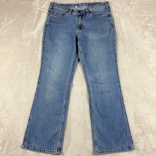 Carhartt Jeans Women 14 Blue Bootcut Jasper Original Fit Stretch Workwear 100649