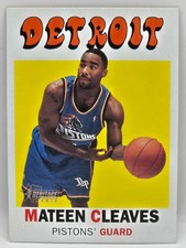 00-01 Topps Heritage Mateen Cleaves Rookie Card (Detroit Pistons) #1527/1972 #38. rookie card picture