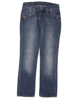 LEE Damen Lynn Bootcut Jeans W25 L29 blau Baumwolle CA17