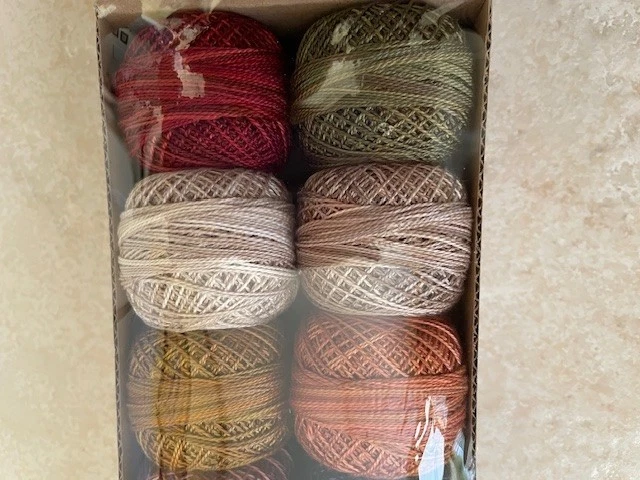 Valdani Pearl Cotton Thread Set of 12 Vintage Hues Set 1 NEW Embroidery DIY - Image 2 of 4