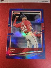 2020 Donruss Blue Foil Juan Soto Washington Nationals #162