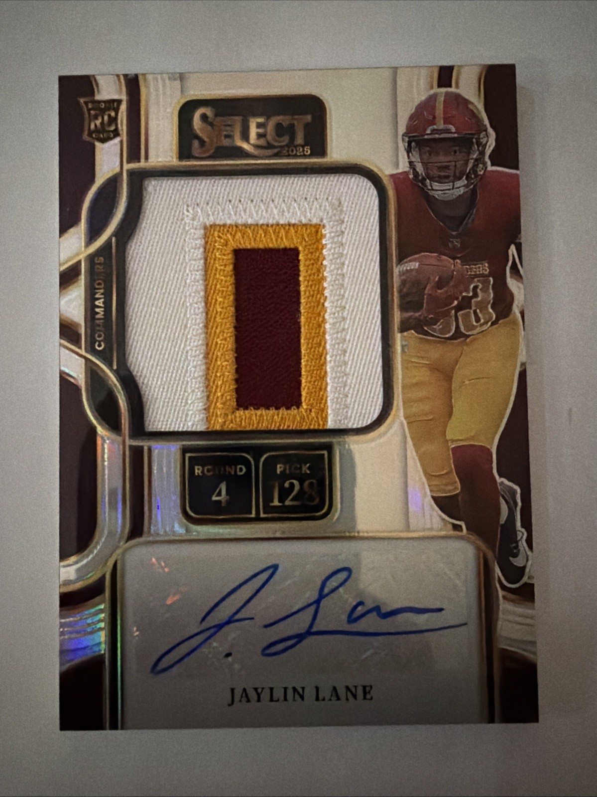 2025 Panini Select Jaylin Lane Silver RPA Patch Auto /199