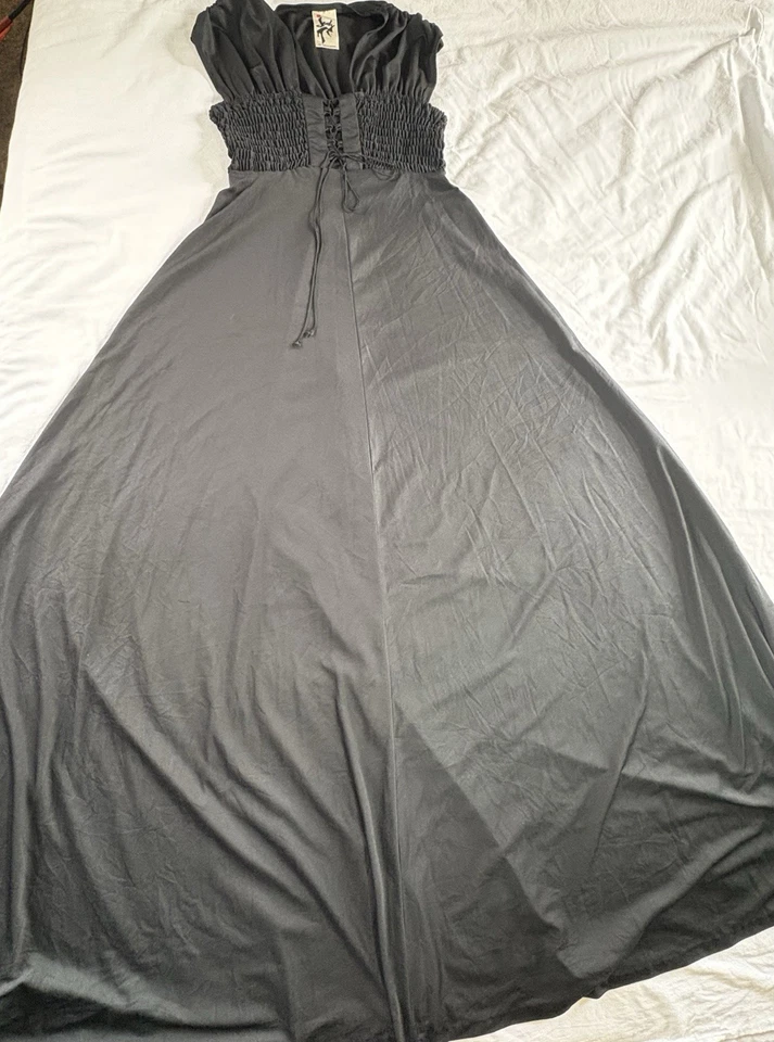 Платье макси женское Jody T Of California S корсет на шнуровке со сборками ренессансное хоко - Изображение 4 из 4