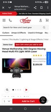 Venue Mothership Multi-FX Light with Laser 360 Degree Moving Head