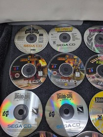Lot of 13 Sega CD Games Disc Only Tested Power Rangers Jurassic Park
