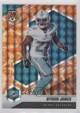 2021 Panini Mosaic Reactive Orange Mosaic Prizm Byron Jones #127 0w8