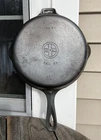 Vintage Griswold No. 7 Cast Iron Skillet Fry Pan Erie PA 2507A Not Restored 10"D