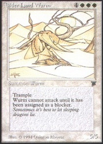 1x Elder Land Wurm Moderate Play MTG Magic - Kid Icarus -