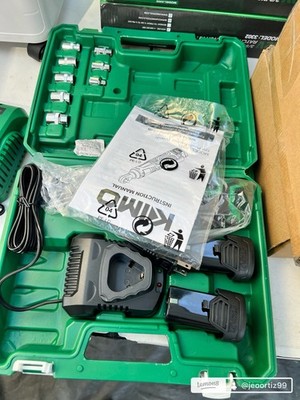 KIMO 12V Cordless Ratchet Wrench Set 3/8'' 40ft-lbs 400RPM 7 Sockets 2 Battery