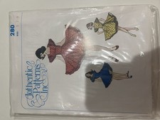 Authentic Patterns Inc. Square Dance Dress 280 Size 5-7-9 Uncut Vintage