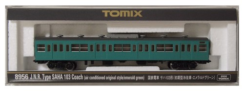 Coche de conversión de aire acondicionado temprano Saha 103 calibre N TOMIX VERDE ESMERALDA 8956 modelo tren | Zustand: Used