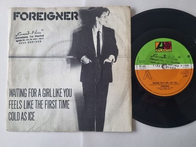 Foreigner - Waiting for a Girl Like You/ Cold As Ice 7'' Vinyl EP UK
