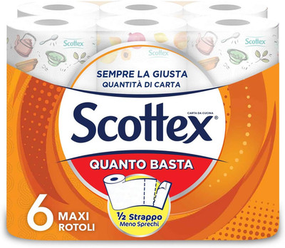 Quanto Basta, Carta Cucina, Opzione Mezzo Strappo, Con Carta Certificata FSC, Co