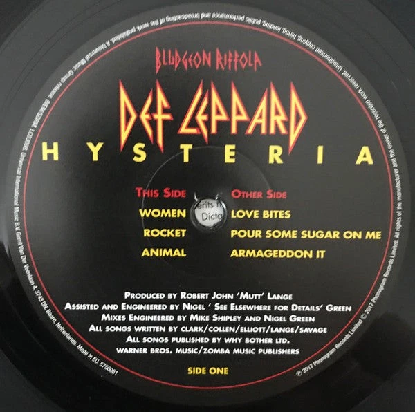Def Leppard - Hysteria | 2LP Vinyl | Remastered 180 Gram 1987 Rock Album - Imagem 2 de 4